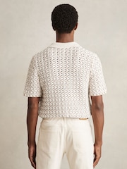 Reiss Natural Roulette Textured-Knit Cuban-Collar Shirt - Image 7 of 8