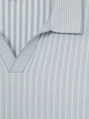 Reiss Lancaster Open-Collar Textured Polo Shirt - Image 6 of 6
