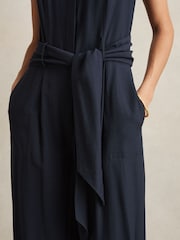 Reiss Raven Jumpsuit mit Gürtel und weitem Bein - Bild 3 von 6