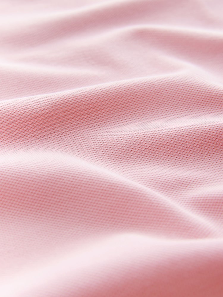 Bright Pink Slim Fit Short Sleeve Pique Polo Shirt - Image 8 of 8