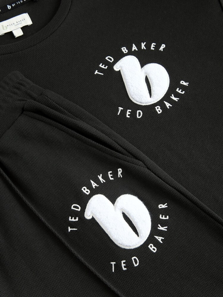 B by Ted Baker Textured Black Pyjamas Set - Image 11 of 11