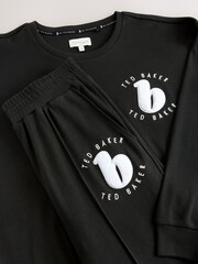 B by Ted Baker Textured Black Pyjamas Set - Image 4 of 6