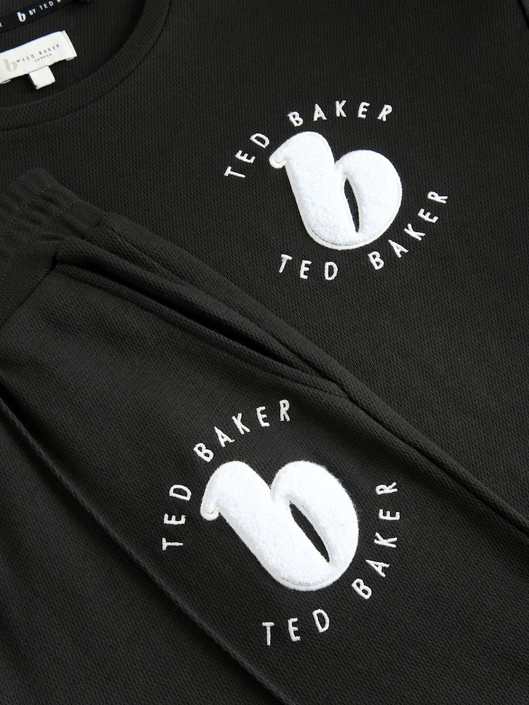 B by Ted Baker Textured Black Pyjamas Set - Image 6 of 6