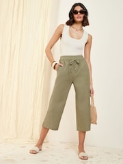 Vert kaki - Friends Like These Jupe-culotte en lin Blend - Image 3 of 4