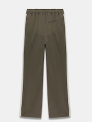 Mint Velvet Khaki Stripe Straight Trackpant Trousers - Image 7 of 7