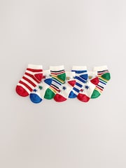 Rainbow Stripe/Star Rich Trainers Socks 7 Pack - Image 1 of 3