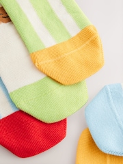 Blue/Green Food Stripe Trainers Socks 5 Pack - Image 3 of 3