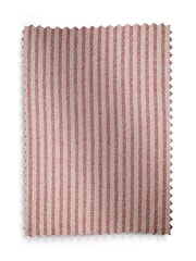 Pink Brushed Stripe Lined Eyelet Curtains - Image 5 of 5