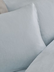 Set of 2 Blue Collection Luxe Brushed Cotton Pillowcases - Image 2 of 3