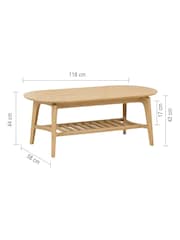 Willis & Gambier Oak Coffee Table - Image 3 of 7