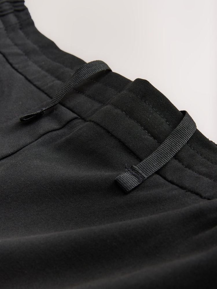 Black Tailored Wide Leg Trousers with Wool - Image 2 of 3