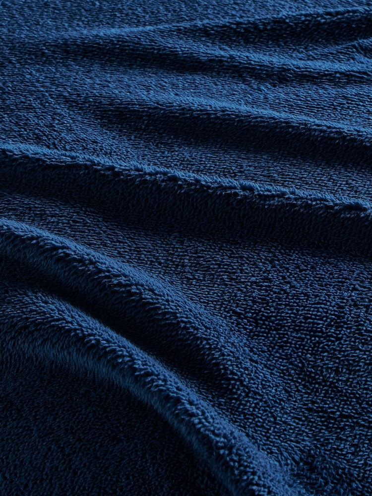Navy Blue Teddy Fleece Duvet Cover and Pillowcase Set - Image 4 of 4 Navy Blue Teddy Fleece Duvet Cover and Pillowcase Set - Image 4 of 4