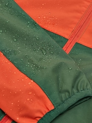 zelena Colourblock - Nepremočljiv dežni plašč s podlogo iz flisa Joules Kids Ayston - Slika 6 iz 6