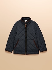 Joules Boys' Maynard Navy Quilted Jacket - Image 1 of 5