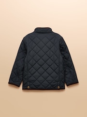 Joules Boys' Maynard Navy Quilted Jacket - Image 2 of 5