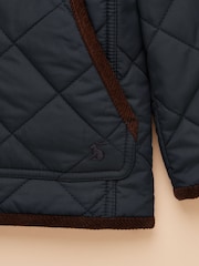 Joules Boys' Maynard Navy Quilted Jacket - Image 3 of 5