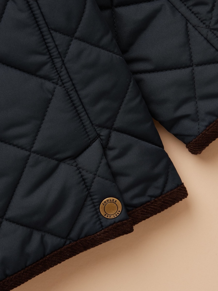 Joules Boys' Maynard Navy Quilted Jacket - Image 5 of 5