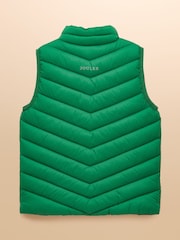 Verde - Joules Kids' Crofton Gilet Showerproof Padded Gilet - Imagen 2 de 5