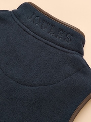 Joules Kids' Heritage Navy Blue Fleece Gilet - Image 5 of 6