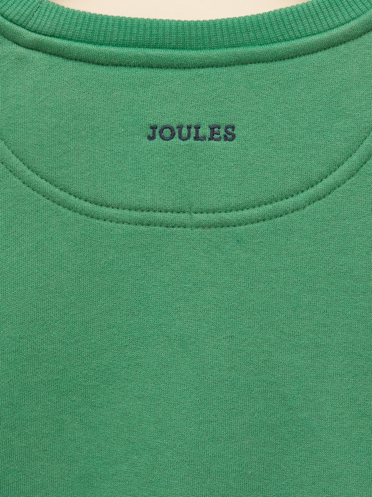 Joules Boys' Artwork Sweat Green Applique Sweatshirt - Image 4 of 4 Joules Boys' Artwork Sweat Green Applique Sweatshirt - Image 4 of 4
