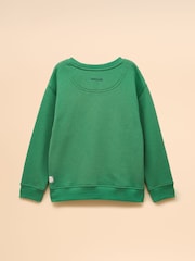Joules Boys' Artwork Sweat Green Applique Sweatshirt - Image 5 of 7