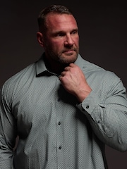 BadRhino Big & Tall Green Formal Shirt - Image 4 of 6