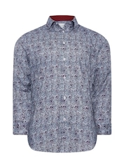BadRhino Big & Tall Navy Blue Formal Shirt - Image 5 of 6