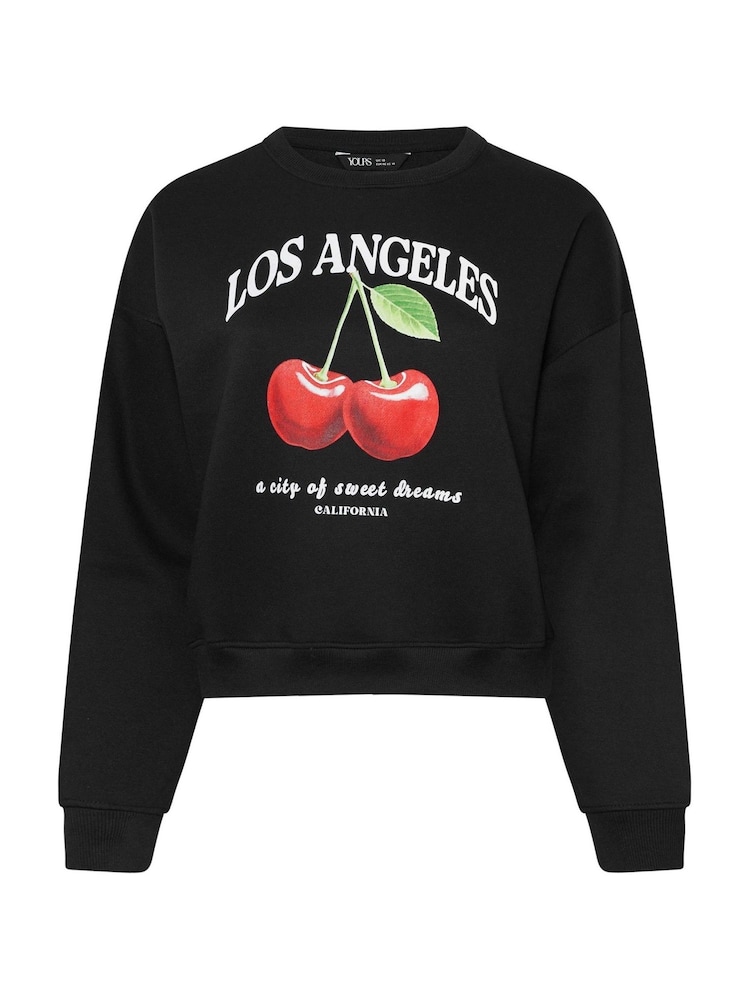 Yours Curve Black Cherry Sweatshirt - Image 5 of 5
