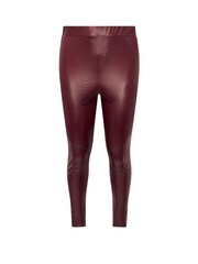 Yours Curve Red Coated Look Leggings - Image 6 of 6