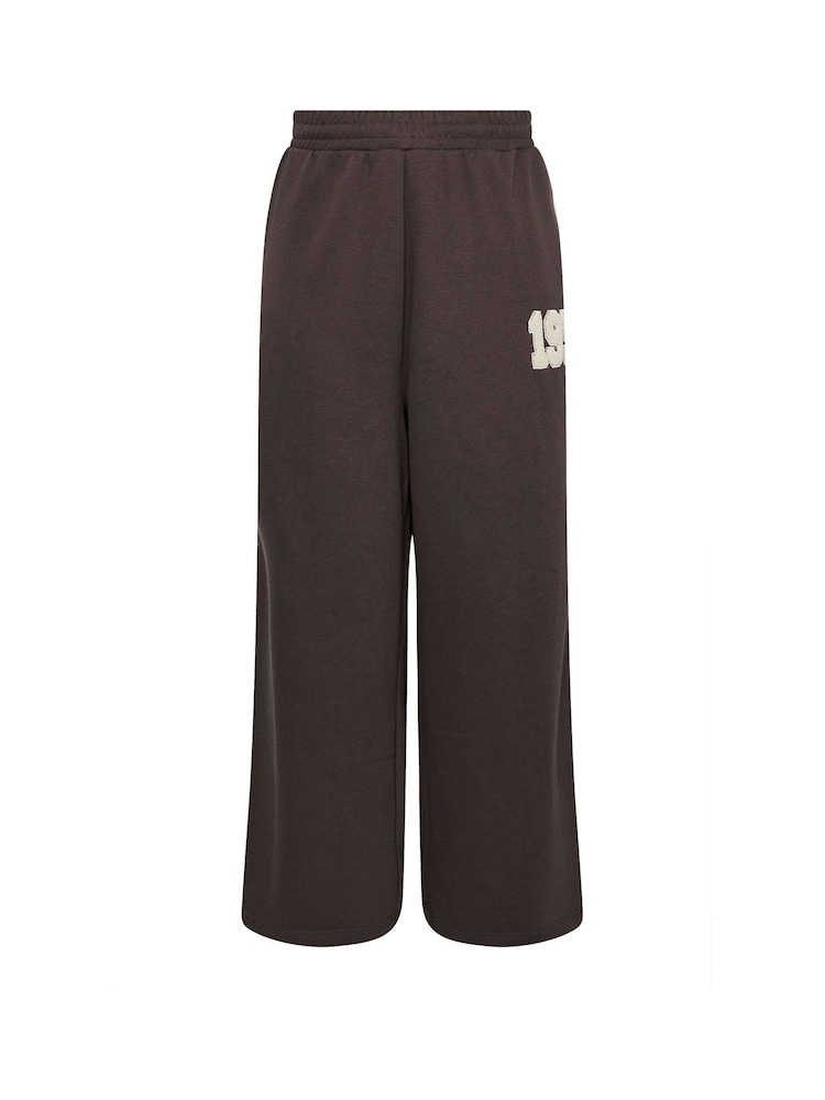 Yours Curve Brown Boston 1953 Wide Leg Joggers - Image 5 of 5