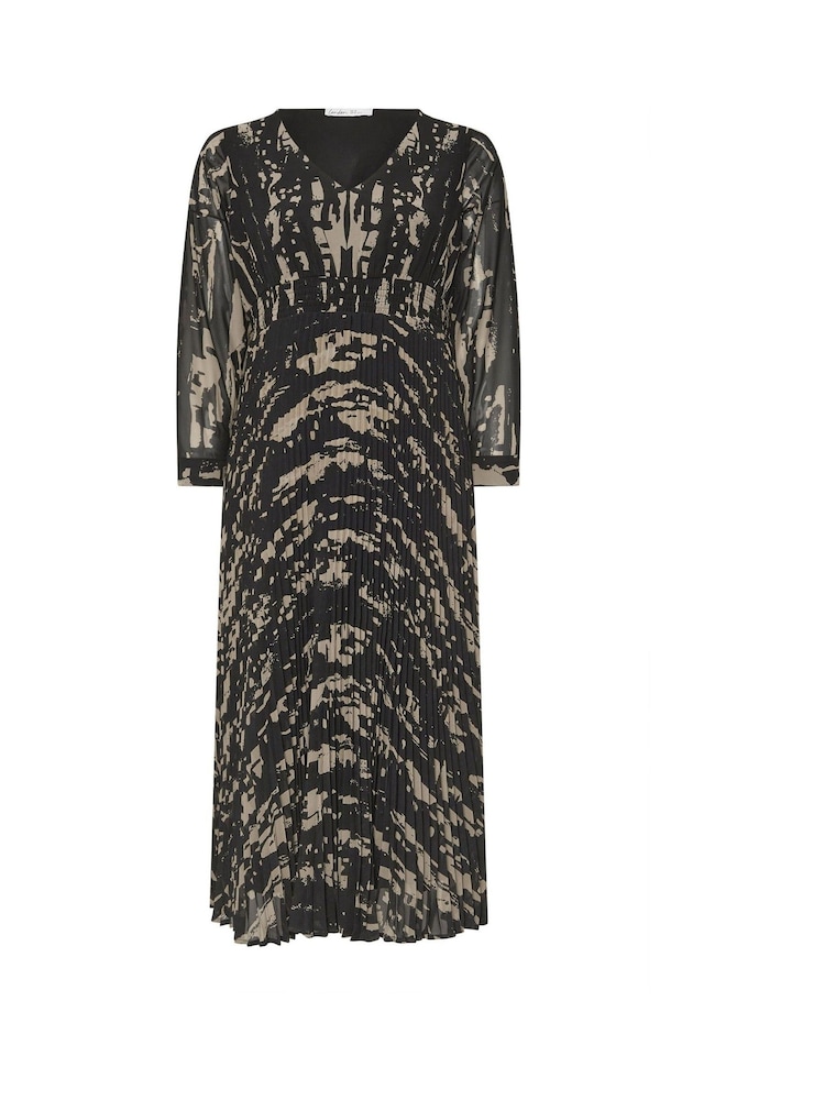 Yours Curve Maxikleid mit abstraktem Print und Falten - Bild 6 von 6 Yours Curve Maxikleid mit abstraktem Print und Falten - Bild 6 von 6