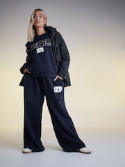 Yours Curve Blue Stockholm Sweatshirt - Image 1 of 6
