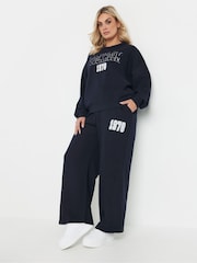 Yours Curve Blue Stockholm Sweatshirt - Image 4 of 6