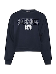 Yours Curve Blue Stockholm Sweatshirt - Image 6 of 6