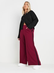Yours Curve Red Side Stripe Wide Leg Trousers - Image 2 of 5