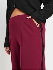 Yours Curve Red Side Stripe Wide Leg Trousers - Image 4 of 5