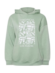 Yours Curve Green Tropical Hoodie - Image 5 of 5