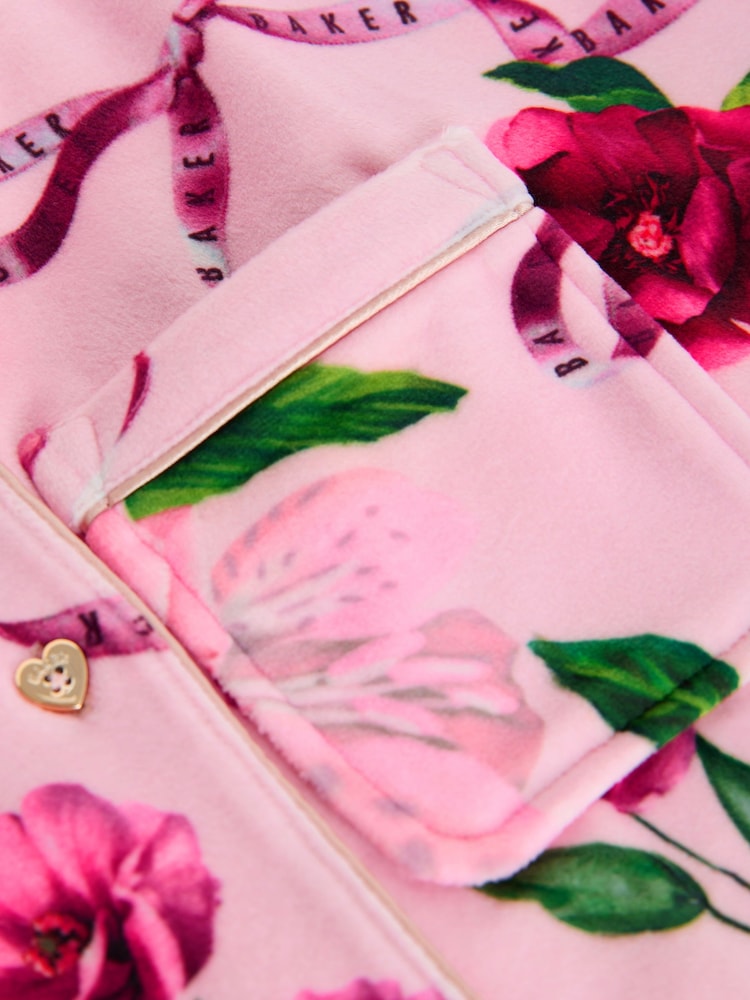 Baker by Ted Baker Floral Fleece Pyjamas Set 2 Piece - Image 14 of 14 Baker by Ted Baker Floral Fleece Pyjamas Set 2 Piece - Image 14 of 14