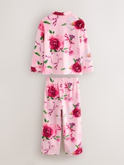Pink - Baker by Ted Baker Floral Fleece Pyjamas Set 2 Piece - Bild 2 von 9