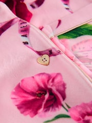 Pink - Baker by Ted Baker Floral Fleece Pyjamas Set 2 Piece - Bild 7 von 9