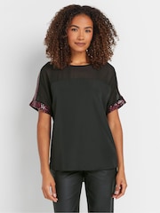 M&Co Sequin Shoulder Blouse - Bild 1 von 5