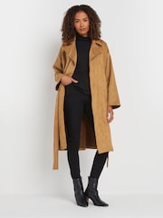M&Co Brown Faux Suede Jacket - Image 2 of 5