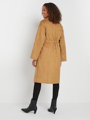 M&Co Brown Faux Suede Jacket - Image 3 of 5
