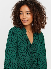 M&Co Green Notch Neck Blouse - Image 2 of 5