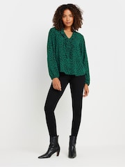 M&Co Green Notch Neck Blouse - Image 3 of 5
