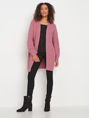 M&Co Pink Cable Cardigan - Image 2 of 5