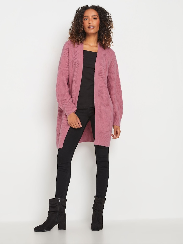 M&Co Pink Cable Cardigan - Image 2 of 5