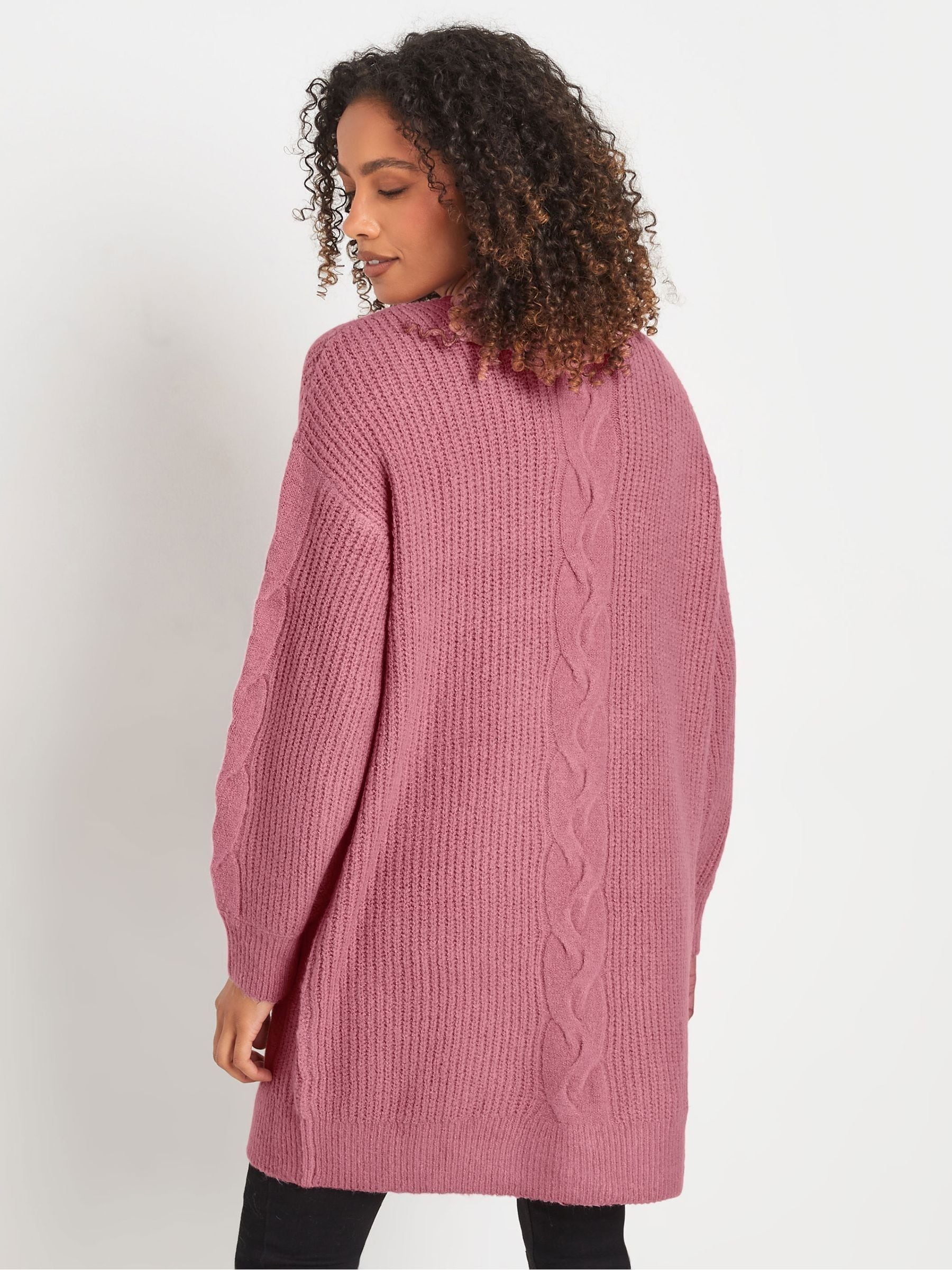 Buy M&Co Pink Cable Cardigan from Next Croatia