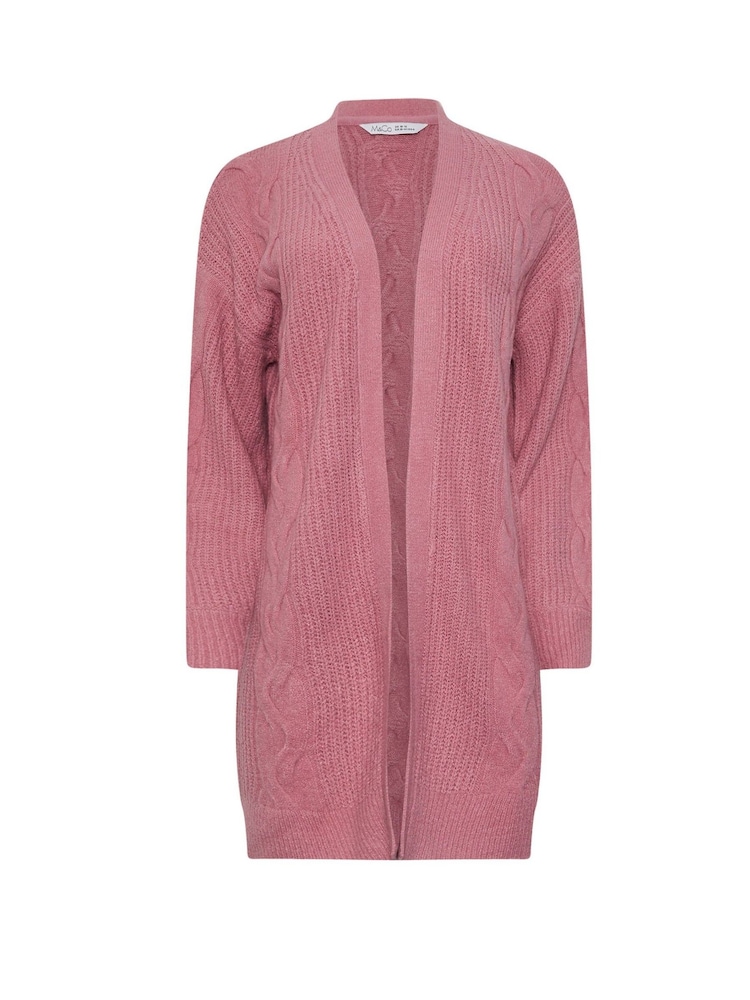 M&Co Pink Cable Cardigan - Image 5 of 5