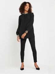M&Co Sequin Collar & Cuff Blouse - Image 2 of 5